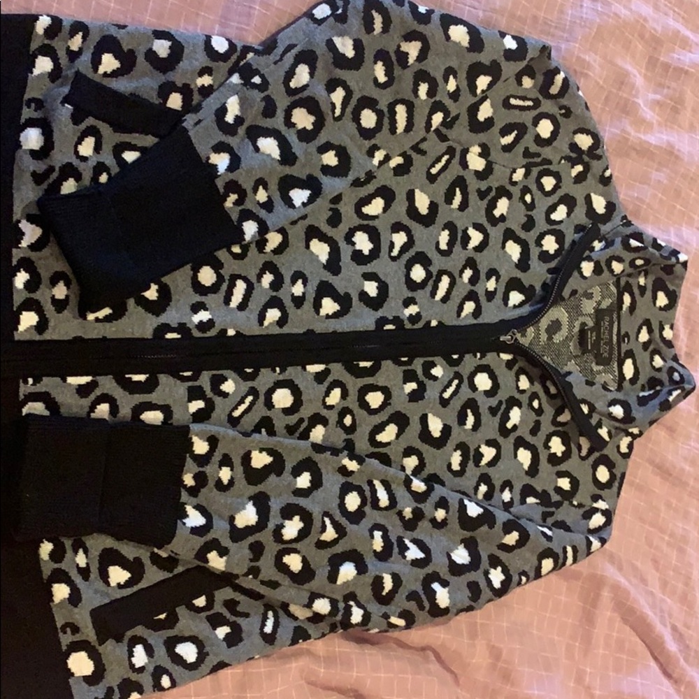 Rachel Zoe long sleeve, zip up sweater